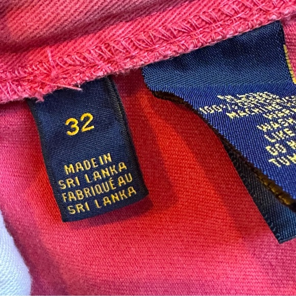 Polo by Ralph Lauren Pink Flat Front Chino Shorts - Picture 5 of 6